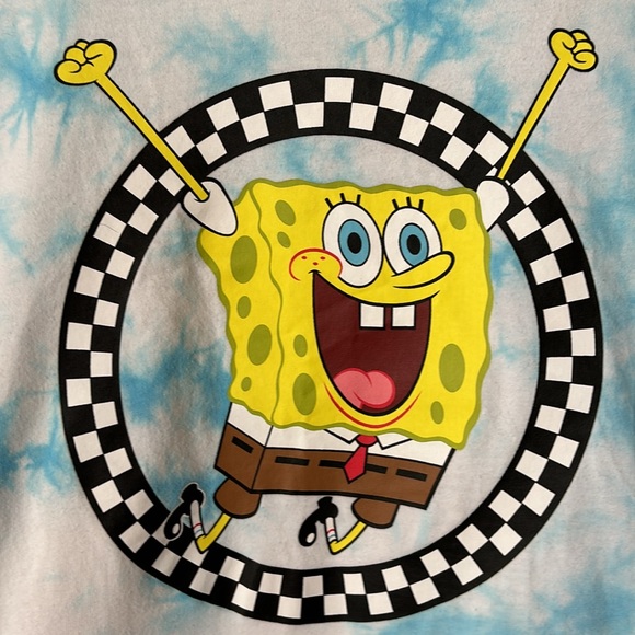 VANS SPONGEBOB SQUAREPANTS TIE DYE GRAPHIC TEE - Picture 5 of 11